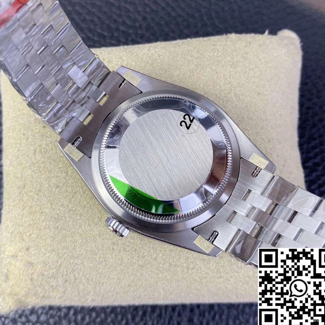 Clean Diamond Factory Datejust Steel Green 36MM Stainless Dial Rolex M126234 Motif Hourmarker 0524